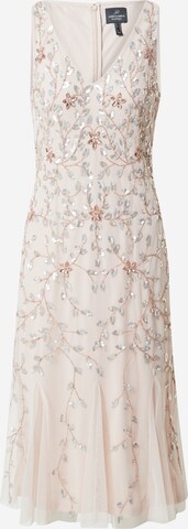 Adrianna Papell Cocktail Dress in Beige: front