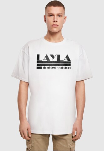 Merchcode Shirt 'Layla - Limited Edition' in Wit: voorkant
