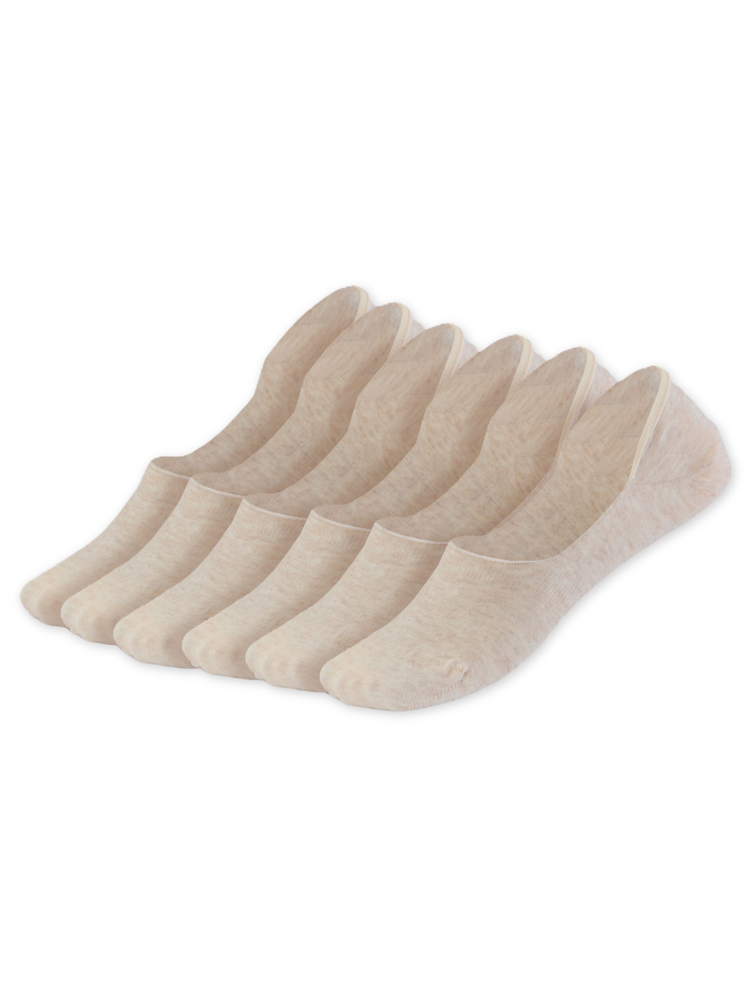 QOLONIA Socks 'Füßlinge' in Beige: front