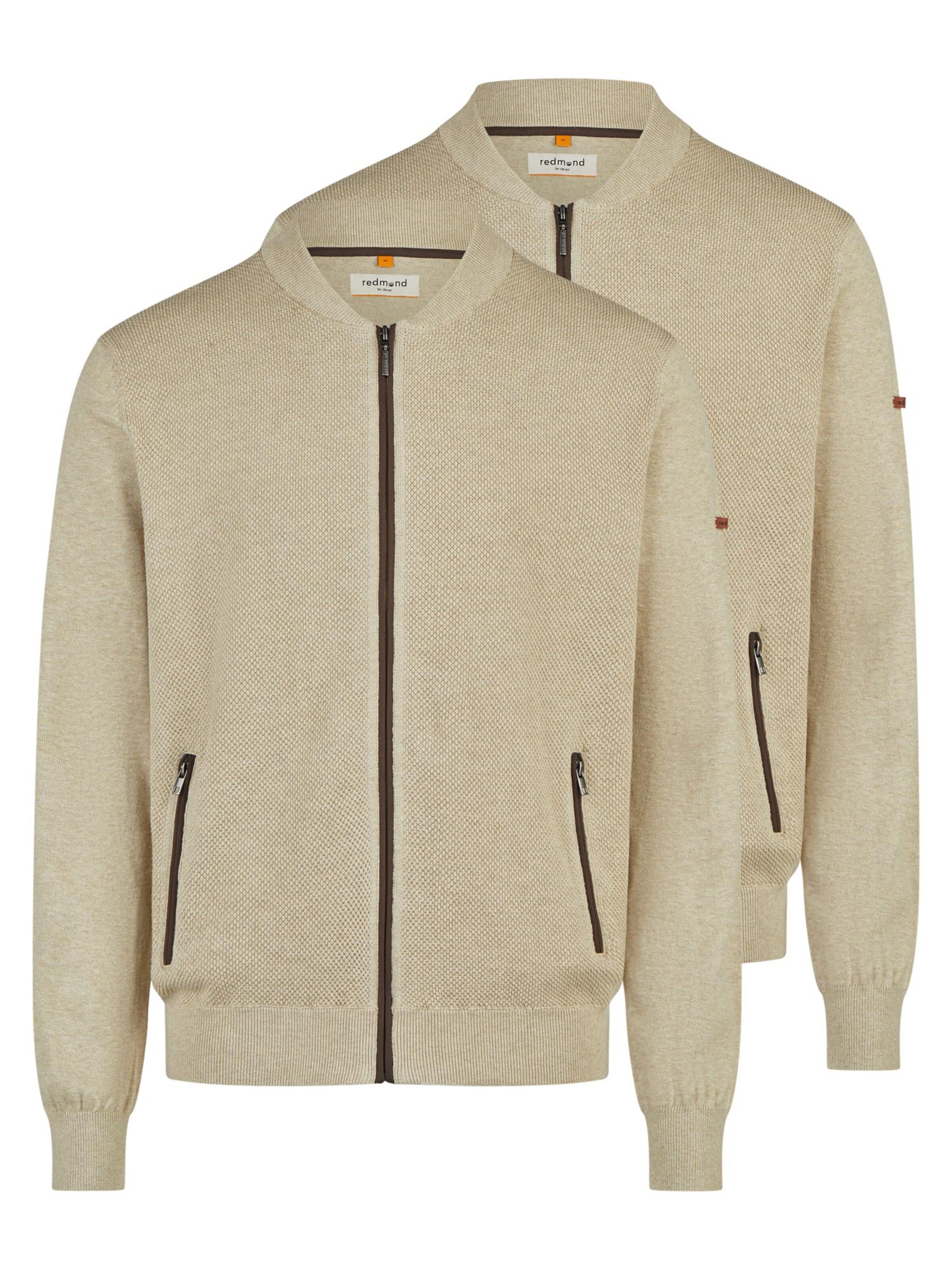 redmond Knit cardigan 'Basic' in Beige: front