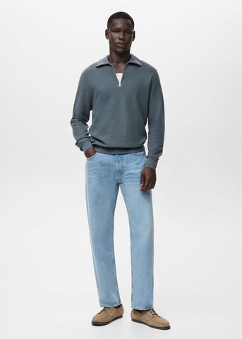 MANGO MAN Sweater 'Tenp' in Blue