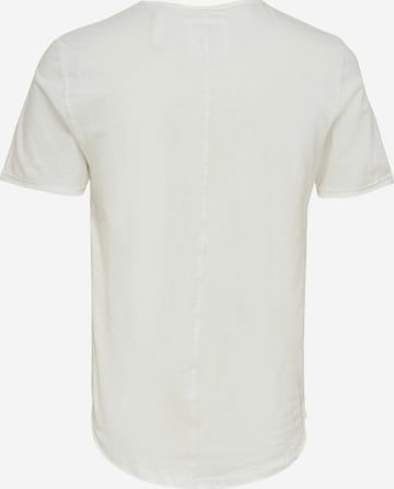 T-Shirt Only & Sons en blanc