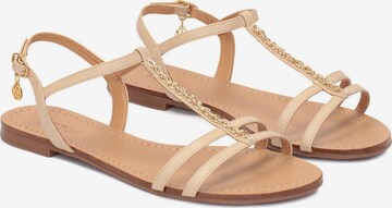 Kazar - Sandalias con hebilla en beige