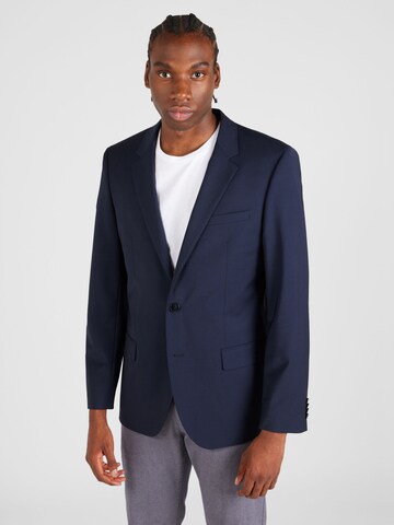 Coupe regular Veste de costume 'Henry' HUGO en bleu : devant