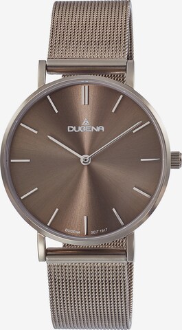 DUGENA Analog Watch in Brown: front