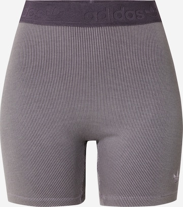 Skinny Leggings di ADIDAS ORIGINALS in grigio: frontale