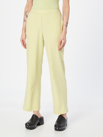 MSCH COPENHAGEN Loose fit Trousers in Yellow: front