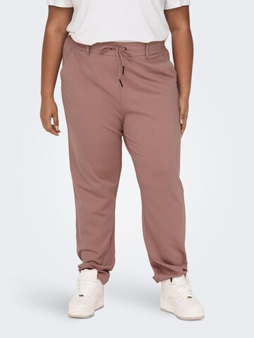 ONLY Carmakoma Tapered Broek in Roze: voorkant