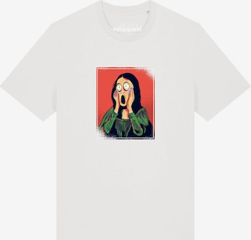 T-Shirt 'Mona Lisa Scream' Watapparel en blanc : devant