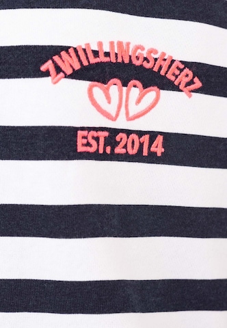 Sweat-shirt Zwillingsherz en bleu