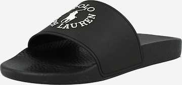 Polo Ralph Lauren Mules in Black: front