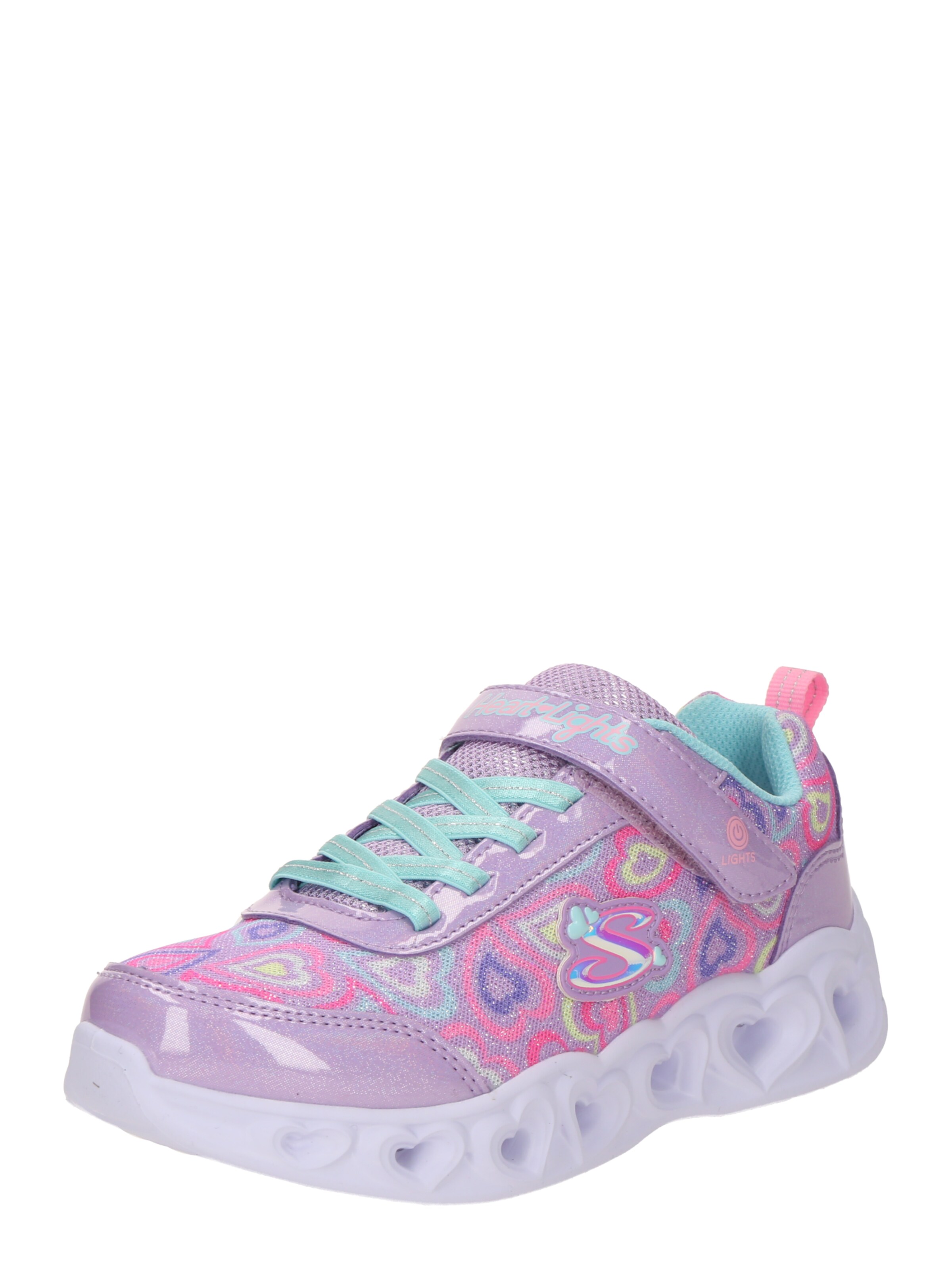 Sneaker 'HEART LIGHTS - BOOGIE LOVE' di SKECHERS in lilla: frontale