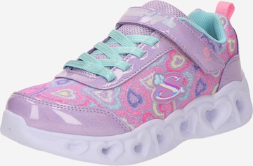 Sneaker 'HEART LIGHTS - BOOGIE LOVE' di SKECHERS in lilla: frontale