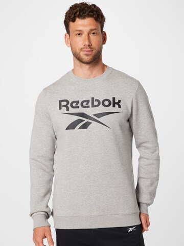 Sweat-shirt Reebok en gris : devant