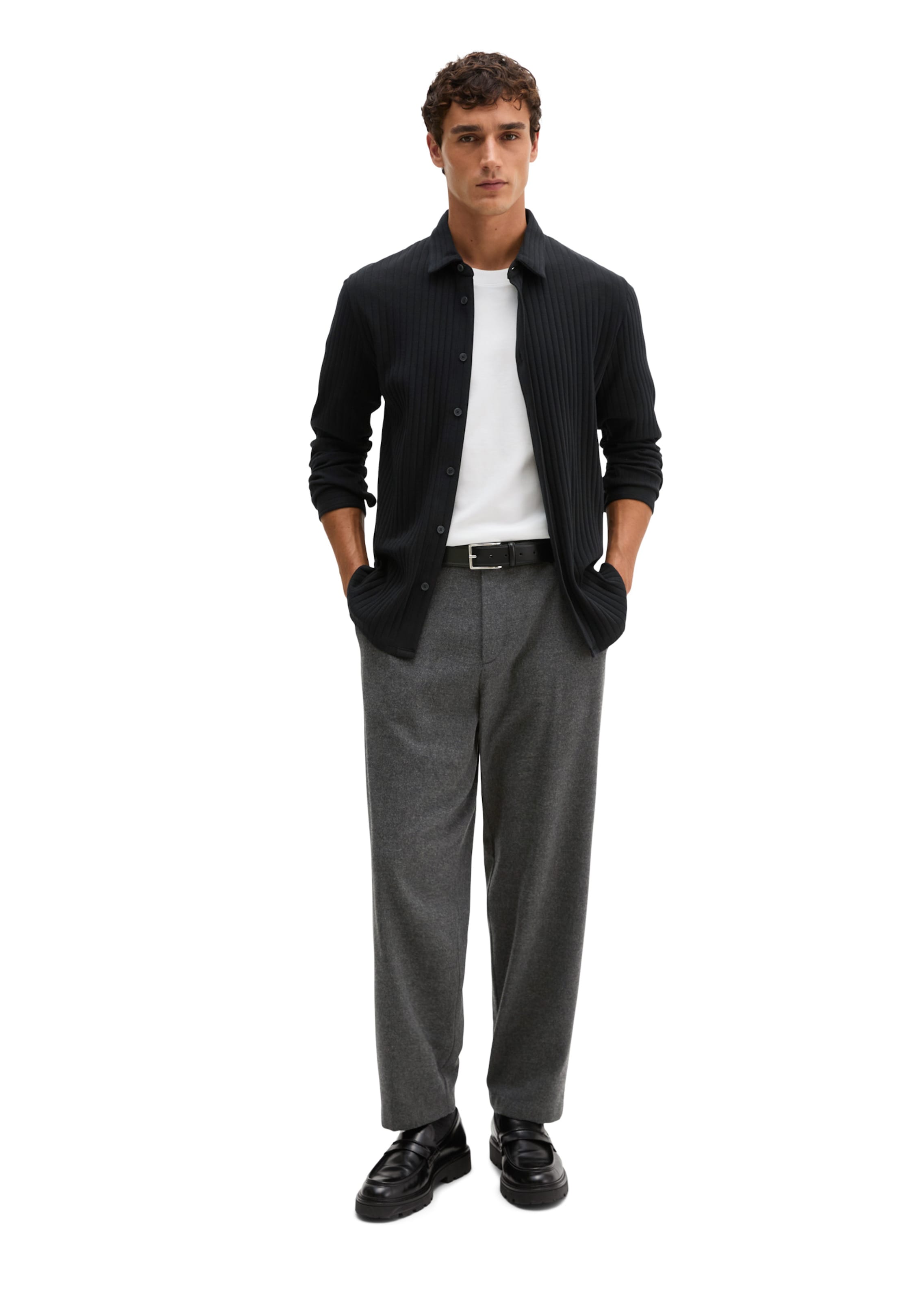 Marc O'Polo Shirt in Black: front