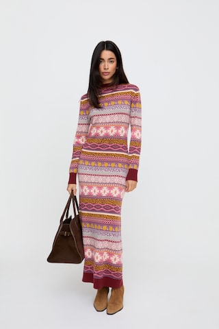 RAFFYA Knit dress 'Elvis' in Red: front