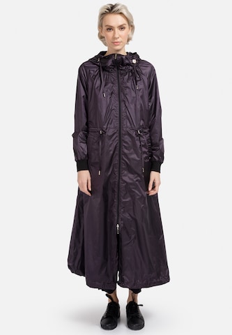 HELMIDGE Between-Seasons Coat in Purple: front