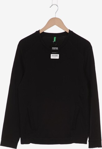 UNITED COLORS OF BENETTON Sweatshirt & Zip-Up Hoodie in M in Black: front
