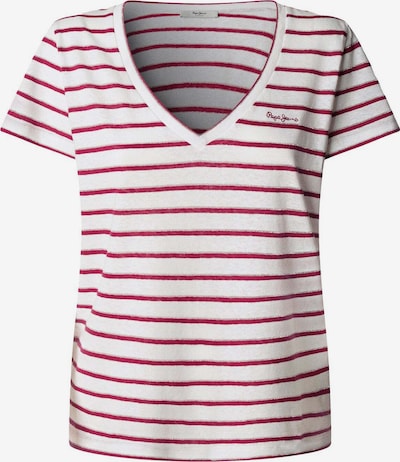 Pepe Jeans Shirt 'Megan' in XS in Dark red / Silver / White, Item view