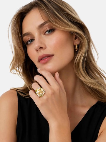 RteRme - Anel 'Bloom Floral Ring' em ouro: frente