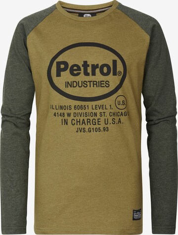 Petrol Industries Shirt 'Posser' in Groen: voorkant