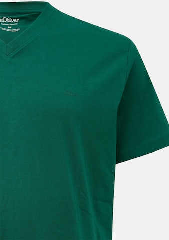 T-Shirt s.Oliver Men Big Sizes en vert : devant
