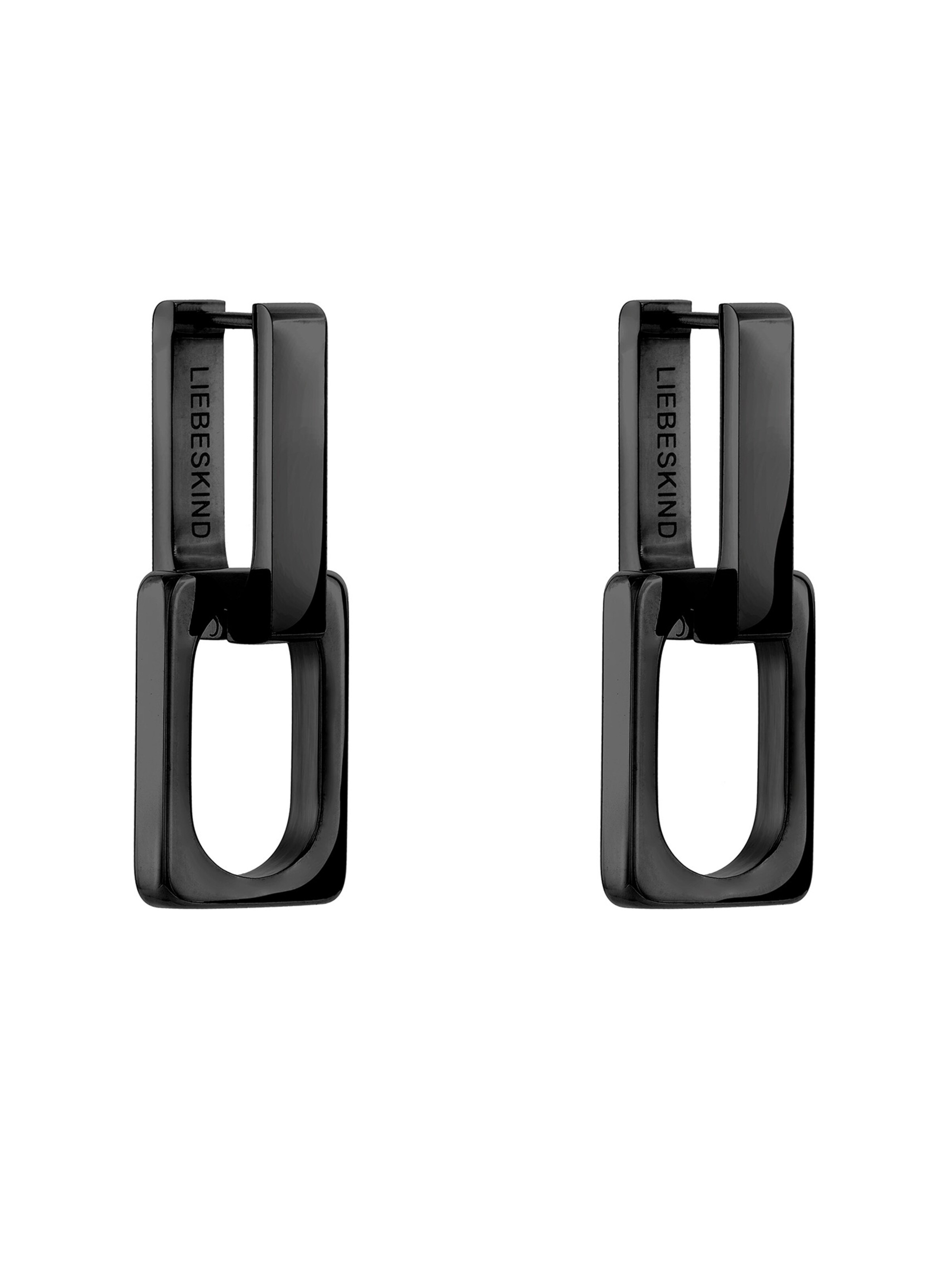 Boucles d'oreilles Liebeskind Berlin en noir : devant