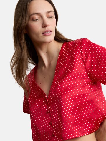 Camicia da notte 'MON COEUR' di ETAM in rosso