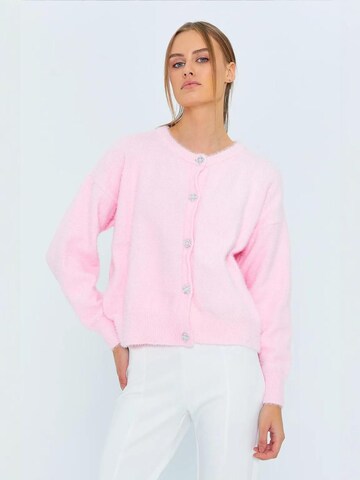 MixRay Strickjacke 'Strickjacken'‌‌‌‌‌‌‌‌‌‌ in Pink: Vorderseite