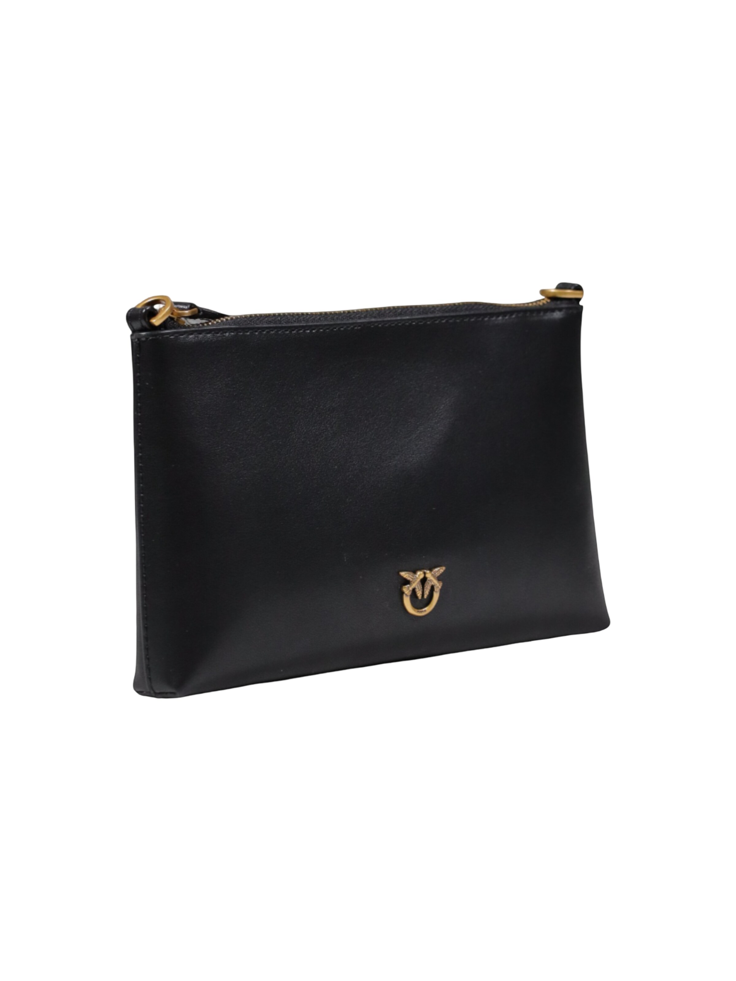 PINKO - Bolso saco 'FLAT HORIZONTAL MINI VITELLO 104277 A0F1' en negro
