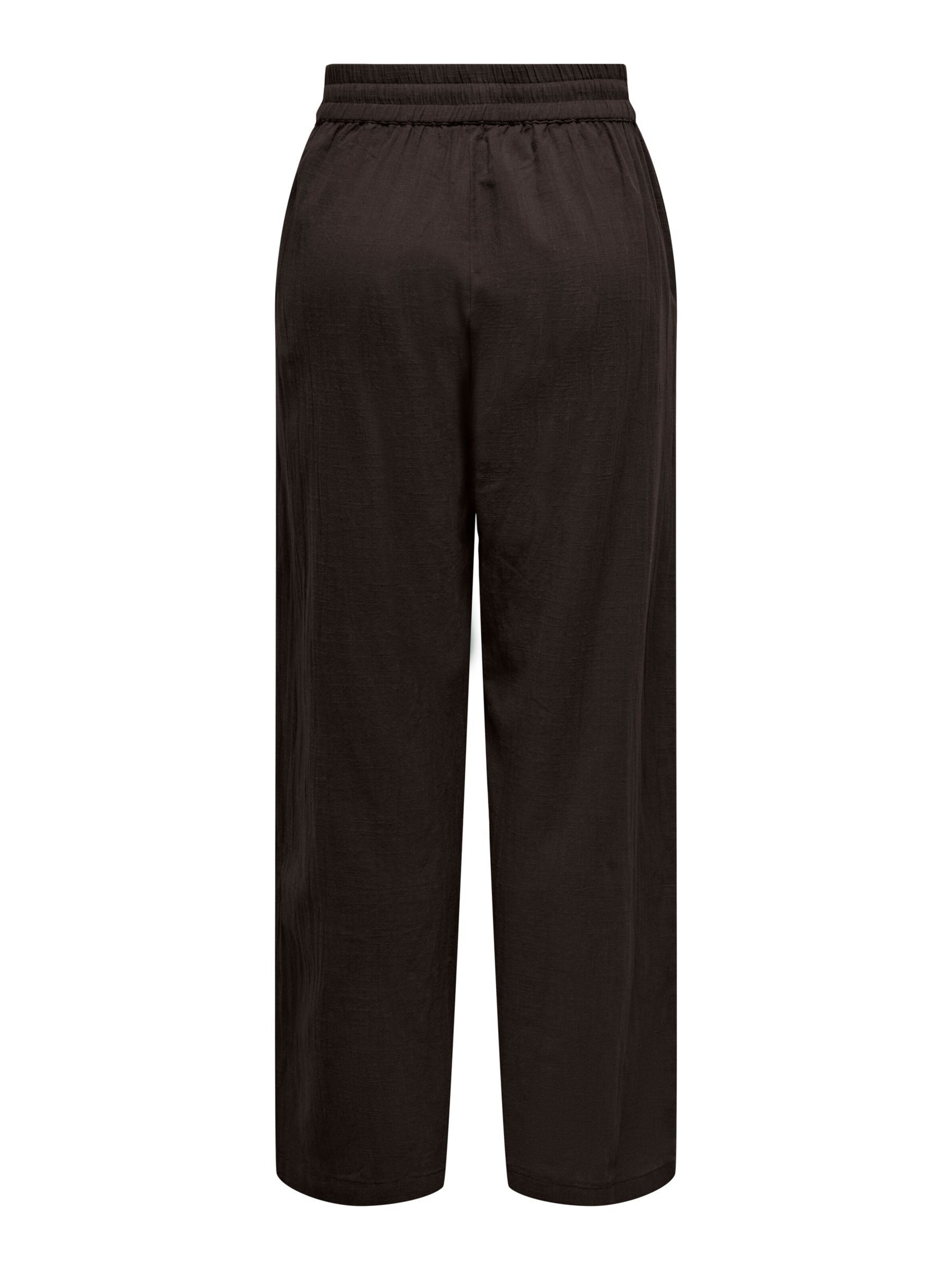 ONLY Wide leg Pants 'ONLTizana' in Brown