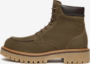 Bottines à lacets Nero Giardini en vert : devant