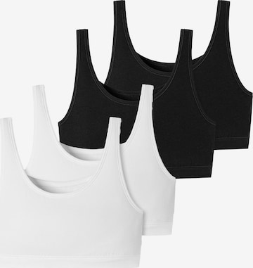 Soutien-gorge ' 95/5 Organic Cotton ' SCHIESSER en noir : devant