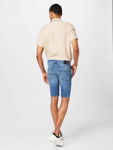 BOSS Slimfit Shorts 'Delaware' in Blau