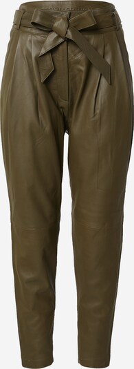 Pantaloni con pieghe Copenhagen Muse di colore oliva, Visualizzazione prodotti