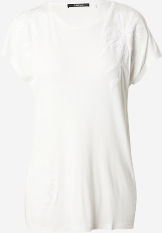 T-shirt TAIFUN en blanc : devant