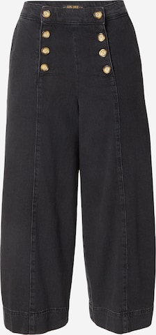 King Louie Wide Leg Jeans 'Melody' in Schwarz: Vorderseite