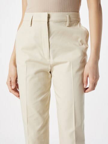 Sisley Slimfit Spodnie w kant w kolorze beżowy
