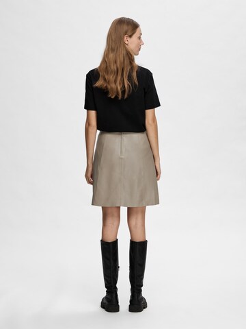 SELECTED FEMME Skirt 'New Ibi' in Beige