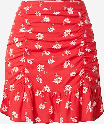 HOLLISTER - Saia 'CINCH' em vermelho: frente