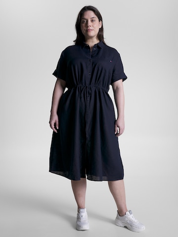 Tommy Hilfiger Curve Shirt Dress in Blue: front