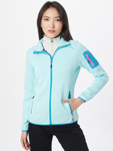 CMP Functionele fleece jas in Blauw: voorkant