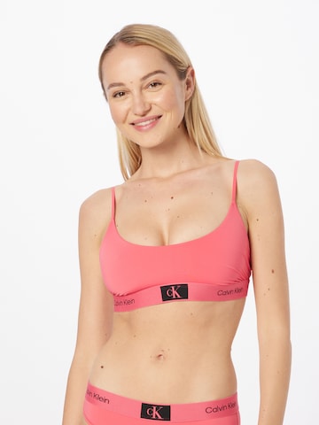 Calvin Klein Underwear Bygelfri Behå i rosa: framsida