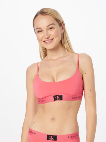 Bustieră Sutien de la Calvin Klein Underwear pe roz: față