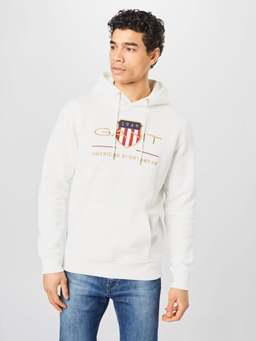 GANT - Ajuste regular Sudadera en blanco: frente