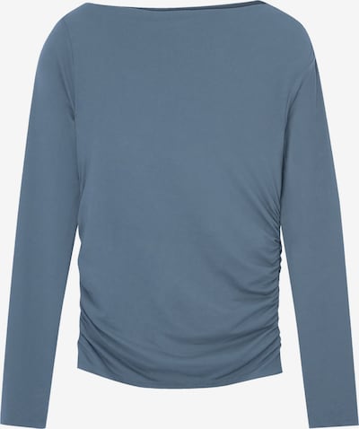 Tricou Pull&Bear pe albastru fumuriu, Vizualizare produs