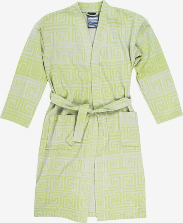 ZOEPPRITZ Short Bathrobe 'Sunny Leg' in Green: front