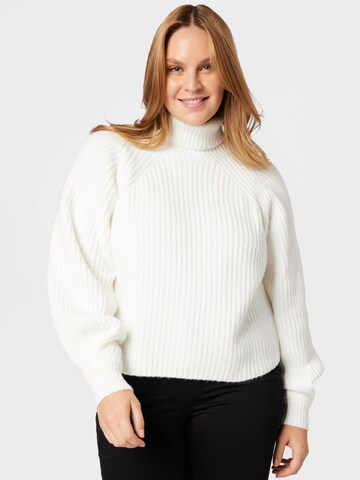 Pullover di Missguided Plus in bianco: frontale