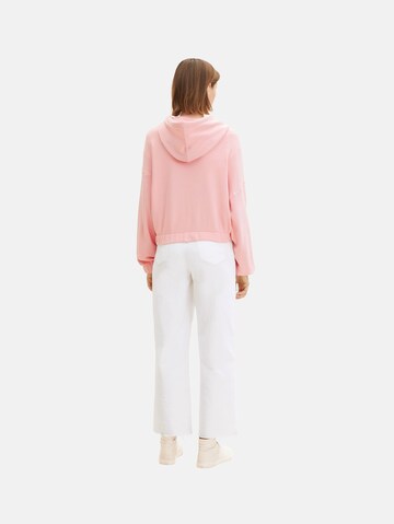 TOM TAILOR DENIM Sweatjacke in Pink