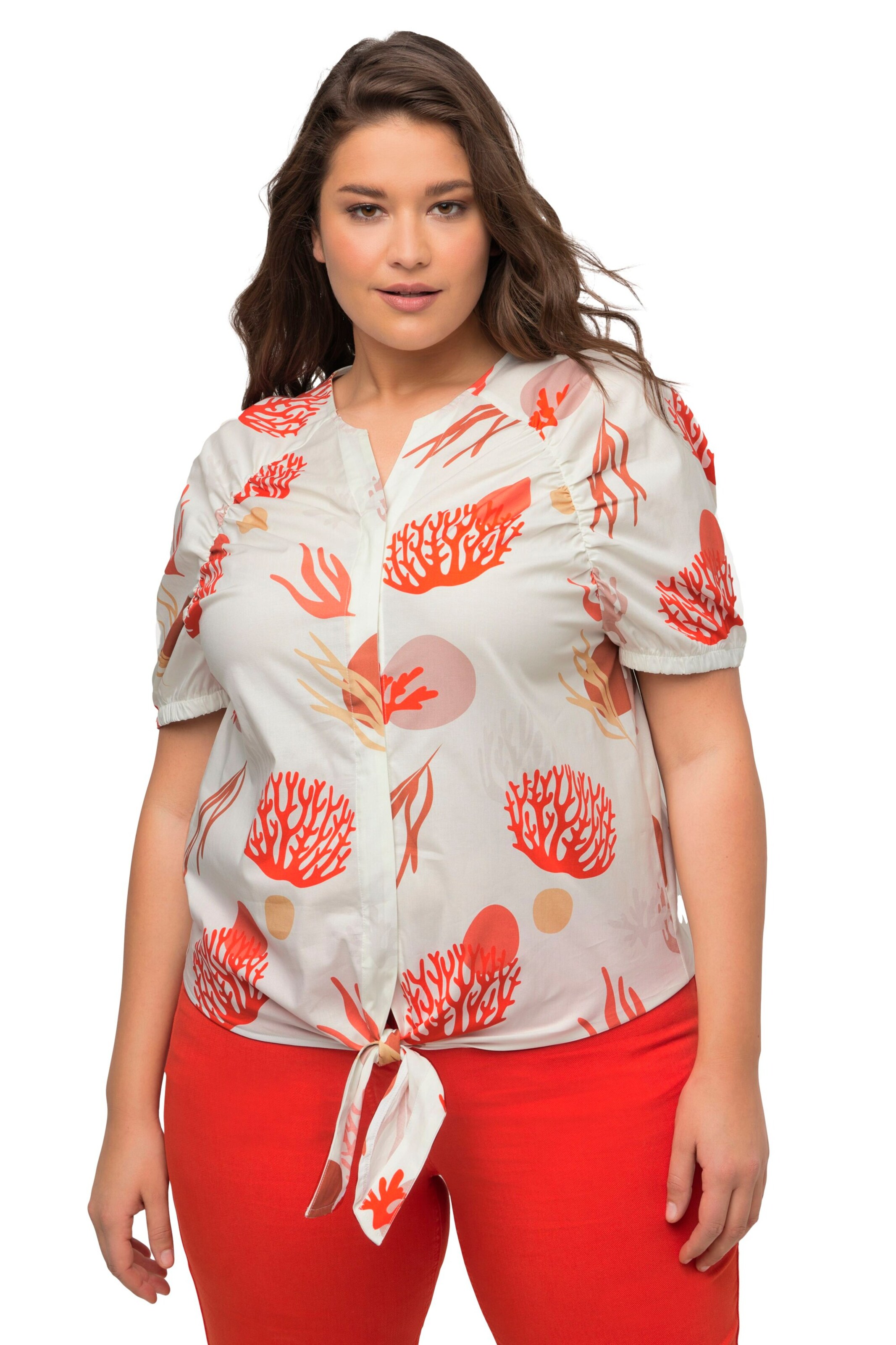 Ulla Popken Bluse in Weiß: Vorderseite